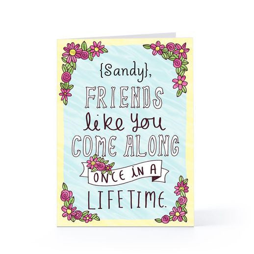 floral birthday card