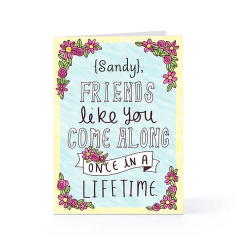 Floral birthday card